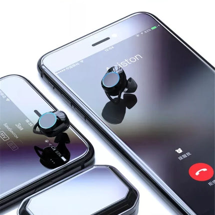 BDI IPX7 Water Resistant 9D True Stereo Bluetooth 5.3 Earbuds with LED Display