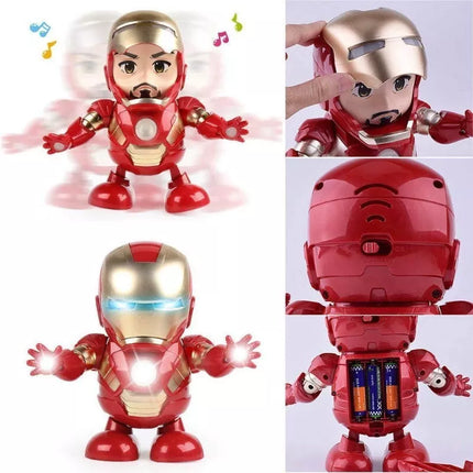 Iron Man Tony Stark Superhero Dancing Hero Action Figure Music and Light Toys