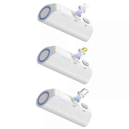 Choetech B660 Mini Power Bank 3000mAh with 3 Magnetic Connectors -Plane Allowed