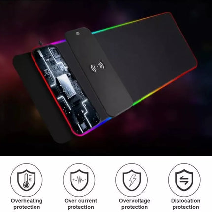 Choetech 15W Wireless Charging RGB Gaming Mouse Pad Extra Large 90cm x 30cm