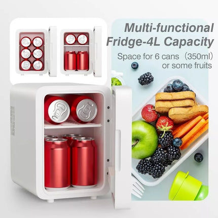 BDI B602 AC/DC Portable Beauty Cosmetics Cooler Skincare Fridge - Mirror & LED