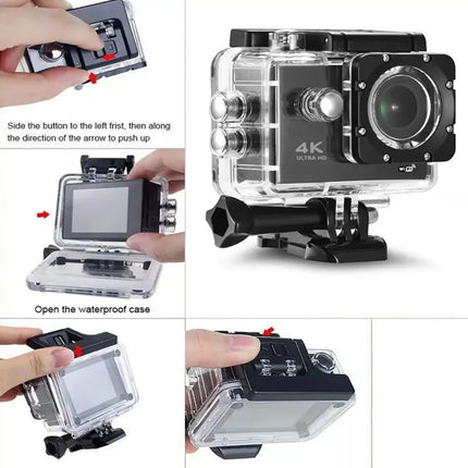 BDI Sports Pro 4K WiFi Action Camera Ultra HD Waterproof DV Camcorder w/ Remote