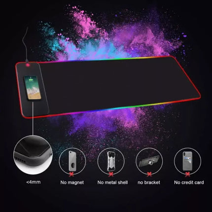 Choetech 15W Wireless Charging RGB Gaming Mouse Pad Extra Large 90cm x 30cm