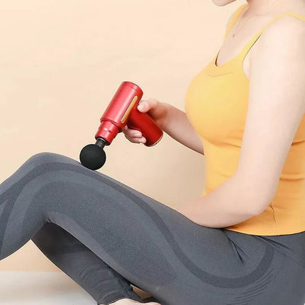 BDI 6 Speeds Mini Massage Gun Fascial Massager with 4 Massage Heads & PD Charger