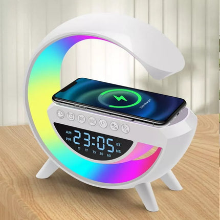 BDI Bedside Table Atmosphere Lamp w/ 15W Quick Wireless Charger & Speaker