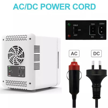 BDI B602 AC/DC Portable Beauty Cosmetics Cooler Skincare Fridge - Mirror & LED