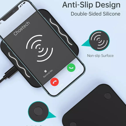 Choetech T511 10W Universal Qi Certified Fast Wireless Charging Pad