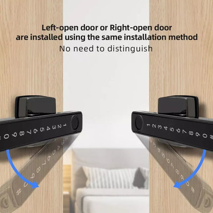 BDI Premium Fingerprint Passcode Smart Keyless Digital Door Lock Mortise Handle