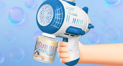 Mercita Space Bubble Guns Machine with LED & Rechargeable Battery for Kids