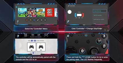 BDI Pro Wireless Controller Gamepad Dual Vibration For Nintendo Switch, PC