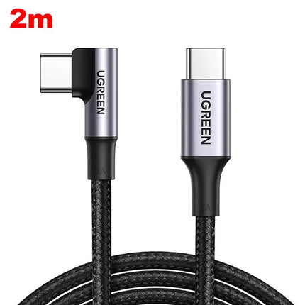 Ugreen 100W USB C to USB C Charging & Data Sync Cable 5A Right Angle 90° Angled