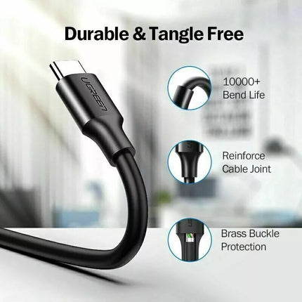 UGREEN USB-C to USB-C PD 60W 20V/3A Fast Charging Data Cable iPhone 16, 15, S24