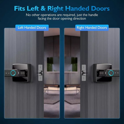 BDI Premium Fingerprint Passcode Smart Keyless Digital Door Lock Mortise Handle