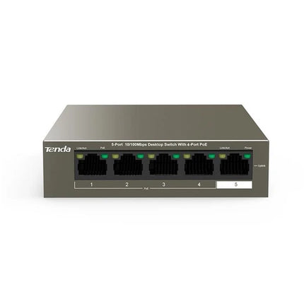Tenda TEF1105P-4-63W 5-Port 10/100Mbps Desktop Switch with 4-Port PoE