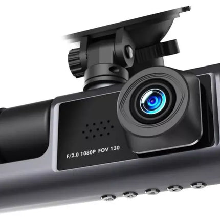 BDI 3 Channel Dash Cam DVR 1080P Front + Inside + Rear for Cars, Uber Driver