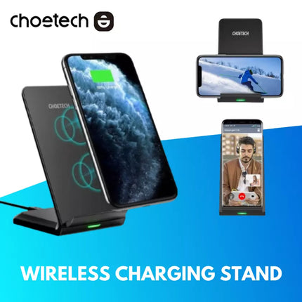 Choetech T524-S Qi Wireless Charger Fast Charging Dock Stand For iPhone Samsung