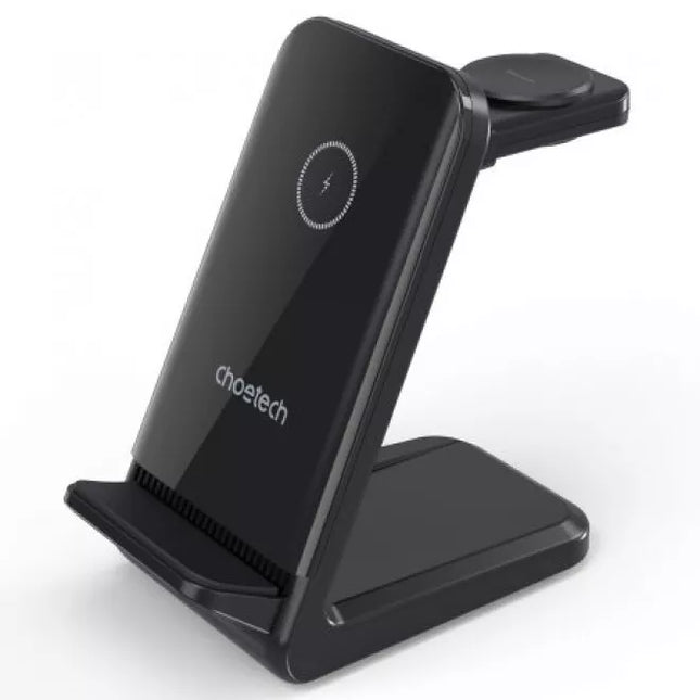 CHOETECH T608 15W 3-in-1 Wireless Charger Stand for Apple iWatch & Samsung Watch