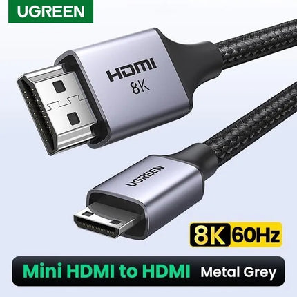 UGREEN 8K Mini HDMI to HDMI 2.1 Standard Cable 48Gbps, 4K@240Hz