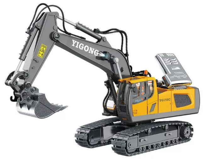 Yi Gong Toys 1/20 RC Alloy Excavator 11CH Remote Control Engineering Truck Car