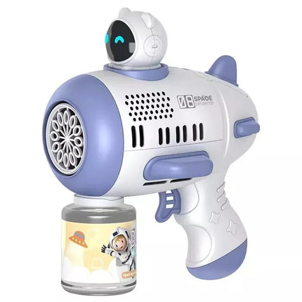 Mercita Space Bubble Guns Machine with LED & Rechargeable Battery for Kids