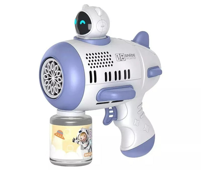 Mercita Space Bubble Guns Machine with LED & Rechargeable Battery for Kids