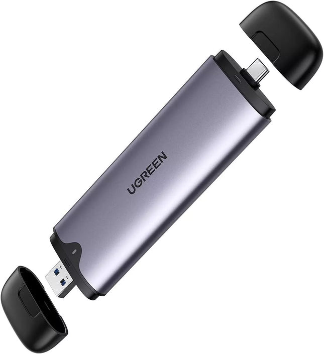 Ugreen 10Gbps M.2 PCI-E NVME SSD Enclosure 2-in-1 USB C & USB-A Adapter