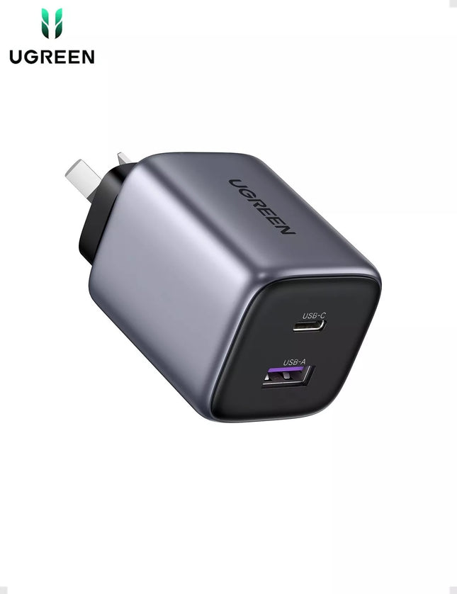 UGREEN 35W Nexode GaN 2-Ports USB-C & USB-A PD3.0 Fast Wall Charger iPhone 16
