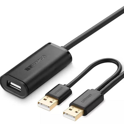 Ugreen USB 2.0 Active Extension Cable with USB for Power w/ Chipset -Plug & Play