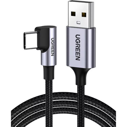 Ugreen Right Angle 90 Degree USB-A to USB-C 18W 3A Fast Charger Cable