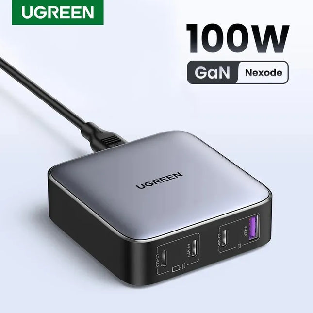 UGREEN 100W USB-C Charger Nexode 4-Port GaN II Charging Station MacBook Pro