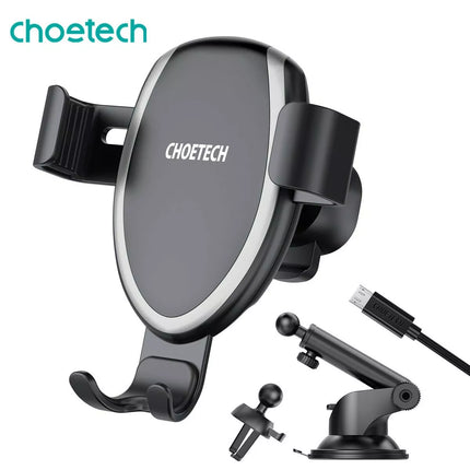 Choetech T536-S Fast Wireless Charging Car Mount Phone Holder for iPhone Samsung