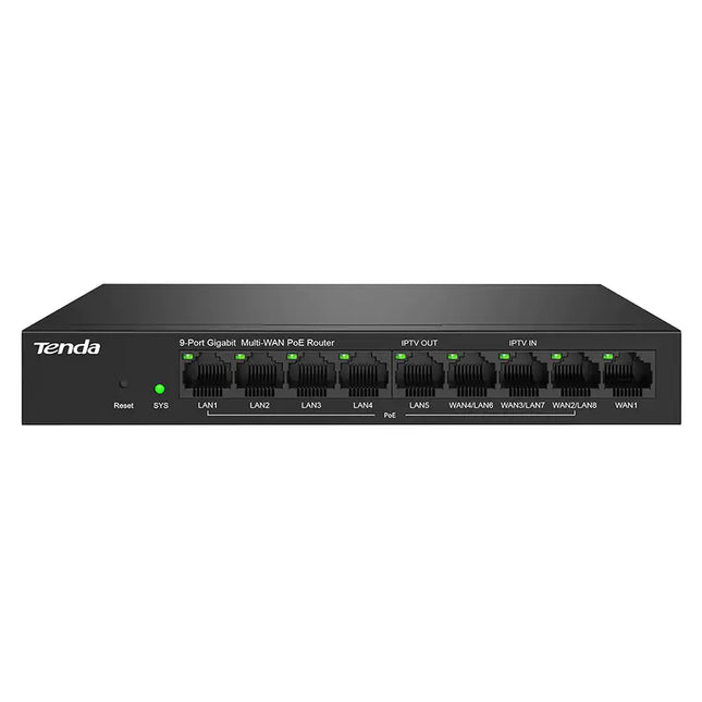 Tenda G0-8G-PoE 9 Port Gigabit Ethernet PoE Router