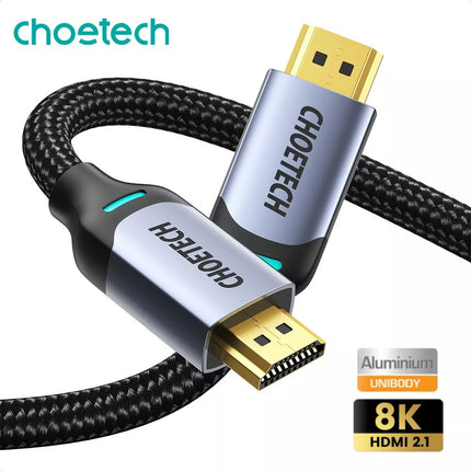 Choetech XHH01 8K 60Hz HDR 2M HDMI 2.1 Cable 8K 48Gbps - 8K@60Hz, 4K@144Hz