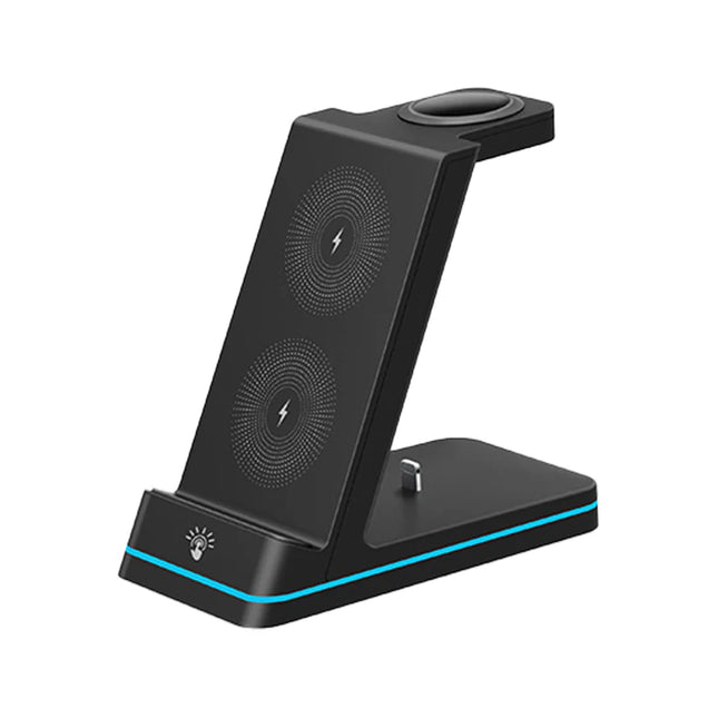 BDI 15W 3-in-1 Wireless Charger Stand for iPhone 16/15, Apple Watch, AirPods