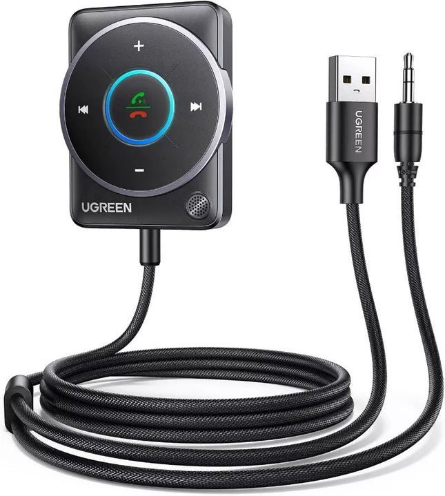 UGREEN Bluetooth 5.4 Receiver AUX Car Audio Adapter Noise Cancellation
