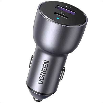 UGREEN 42.5w Type-C Fast Car Charger Adapter Dual Ports iPhone 14, iPad