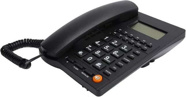BDI Landline Corded Telephone Caller ID Desk Phone w/ Large Button Home/Office