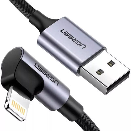 UGREEN USB-A to Lightning Cable 90 Degree Apple MFi Certified for iPhone 14