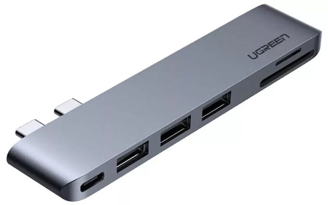 UGREEN 6-in-2 USB C Hub USB 3.0 TF/SD Thunderbolt 3.0 for MacBook Pro/Air M1