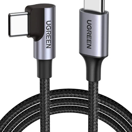 Ugreen USB-C to USB-C 90° Angled Type C 60W PD Fast Charge Charging Cable