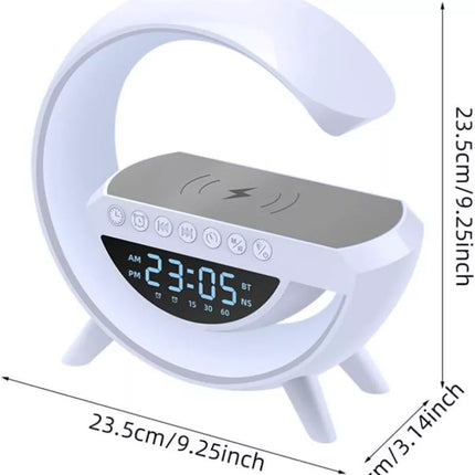 BDI Bedside Table Atmosphere Lamp w/ 15W Quick Wireless Charger & Speaker