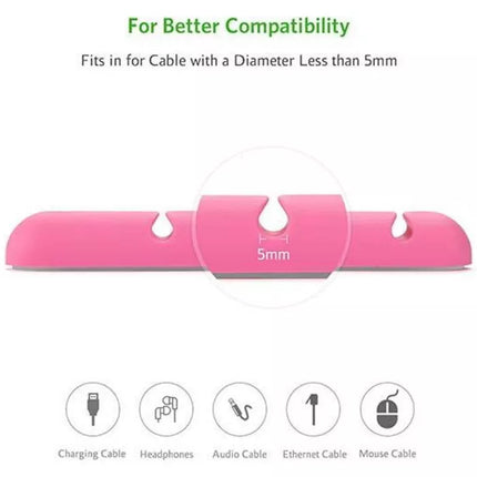 Ugreen 2-Pack 4 Cable Clips Self-Adhesive Cable Management Organizer