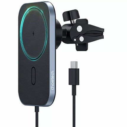 Choetech T200 MagSafe Wireless Car Holder + Dual USB C Charger For iPhone 16 15