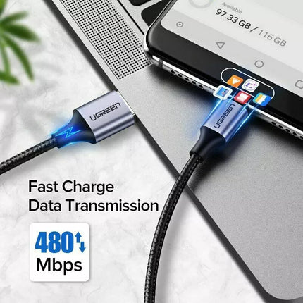 UGREEN USB A to USB C Quick Charging Cable For iPhone 16, Samsung S24 Galaxy S10