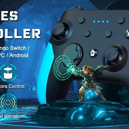 BDI Pro Wireless Controller Gamepad Dual Vibration For Nintendo Switch, PC