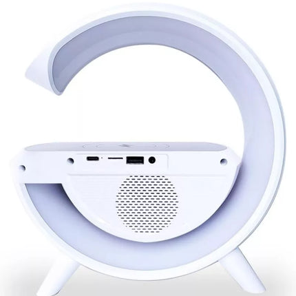 BDI Bedside Table Atmosphere Lamp w/ 15W Quick Wireless Charger & Speaker