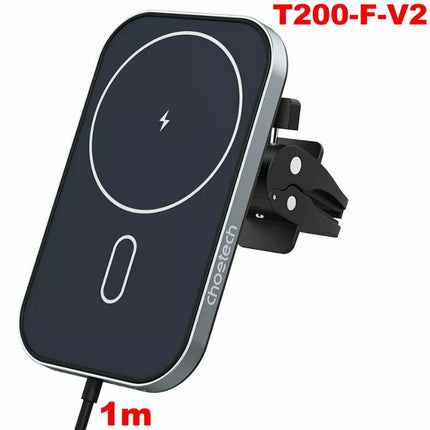 Choetech T200 MagSafe Wireless Car Holder + Dual USB C Charger For iPhone 16 15