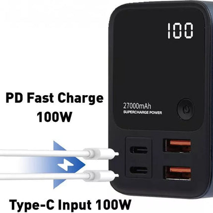 Choetech B635 27000mAh USB-C PD3.0 Portable Laptop Power Bank with 222.5W Output