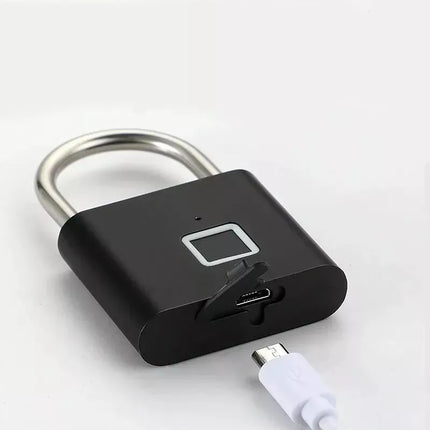 BDI Rechargeable Smart Fingerprint Padlock w/ USB Charging -Suitcase, Gym Locker