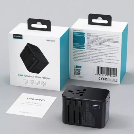 Choetech GaN Universal Travel Adapter Power Plug PD5008, PD5009, PD6028